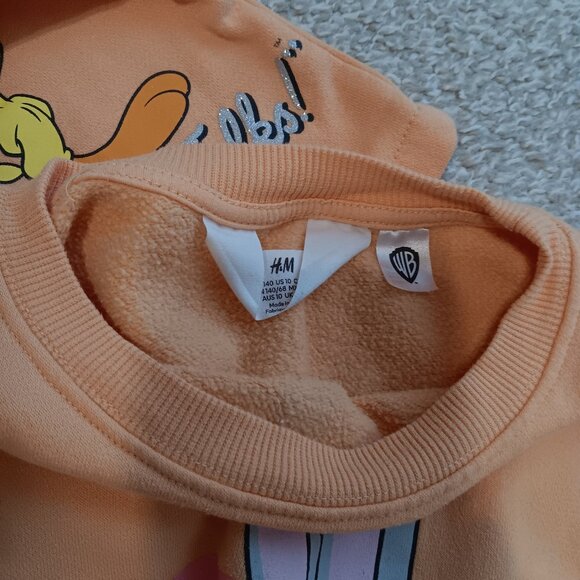Looney Tunes Warner Bros. H & M Girls sweat suit Size 10 - Picture 4 of 4